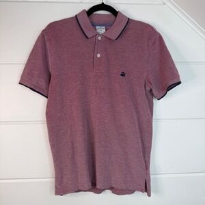 Brooks Brothers 346 Performance Polo Slim Fit Medium Red Short Sleeve Shirt